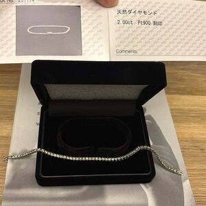 2 carat tcw natural diamond platinum tennis bracelet